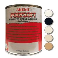 Мраморная шпатлевка Akemi Poly-soft 1.65 кг., пальерино-тёмная, кремообразная10152